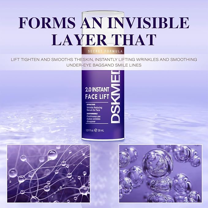 DSKMED Under Eye Bags and Wrinkles 2.0- Instant Face Lift Cream,Remove Dark Circles, Bags Under Eyes, Fine Lines, Wrinkles and Neck Lines
