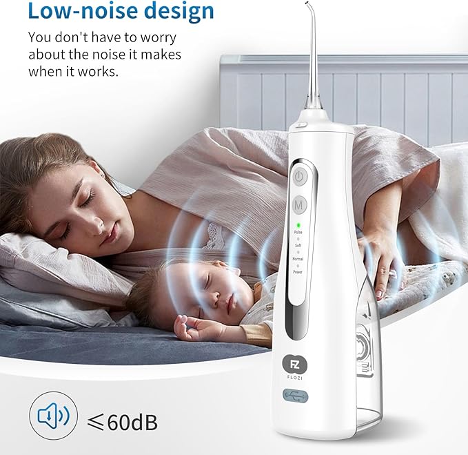 Advanced Cordless Dental Water Flosser for Teeth – Portable Oral Irrigator with 300ml Tank, USB-C Rechargeable, IPX7 Waterproof Electric Teeth Cleaner for Braces & Sensitive Gums