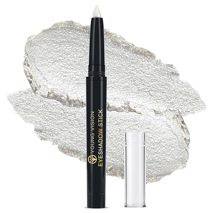 YOUNG VISION Eyeshadow Stick, Shimmer and Matte Cream Eye Shadow Brightener Sticks Eyeliner Pencil Crayon, Waterproof Long Lasting Eye Highlighter Stick Makeup,0.056 Oz(#3-Desert) (01)