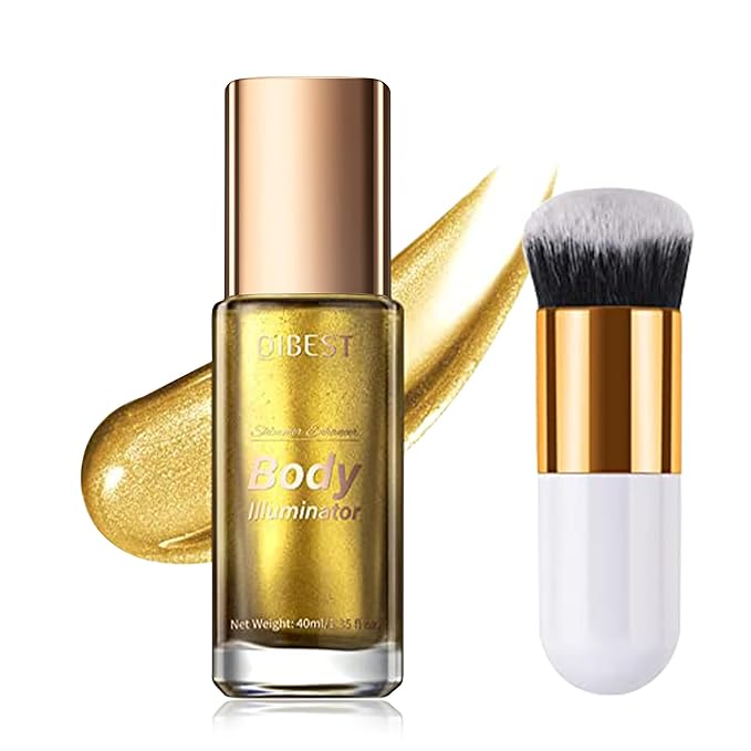 40ml Body Shimmer Oil,Liquid Body Illuminator, Waterproof Moisturizing 40ml
