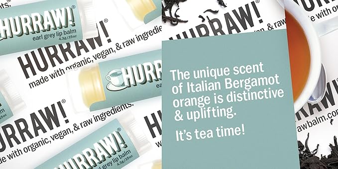 Hurraw! Earl Grey Lip Balm: Organic,