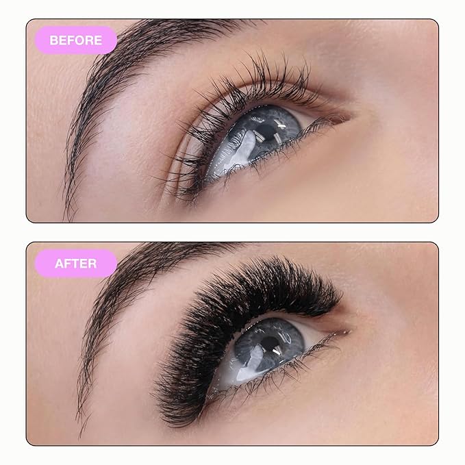 Curacoro Promade 500 Fans 5D-0.07 C Curl 12mm Length Handmade Volume Lash Fans for Long-Lasting Eyelash Extension