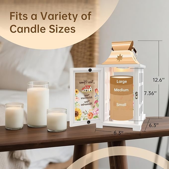 House Warming Gifts New Home Decor – Housewarming Gifts for Women, Men, Couple, New Homeowner - First Apartment Essentials, Candle Warmer Lamp Lantern with Timer