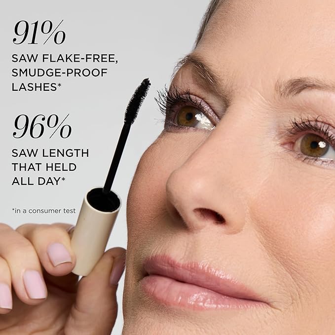 HALEYS Re-veal Lash Extension Mascara – Lengthening, Curling, Defining Black Mascara for Short and Straight Lashes – Smudge Proof, Non-Clumping, No-Flake Formula for Fuller, Longer Lashes