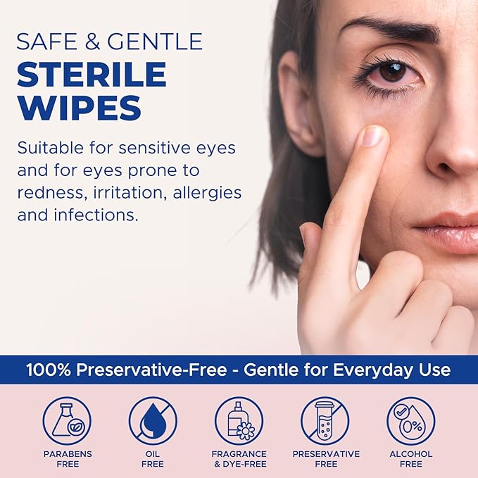 Dr. Fischer Makeup Remover Wipes - Sensitive Skin Formula, Individually Sealed, No Rinse, Eyes and Face Safe