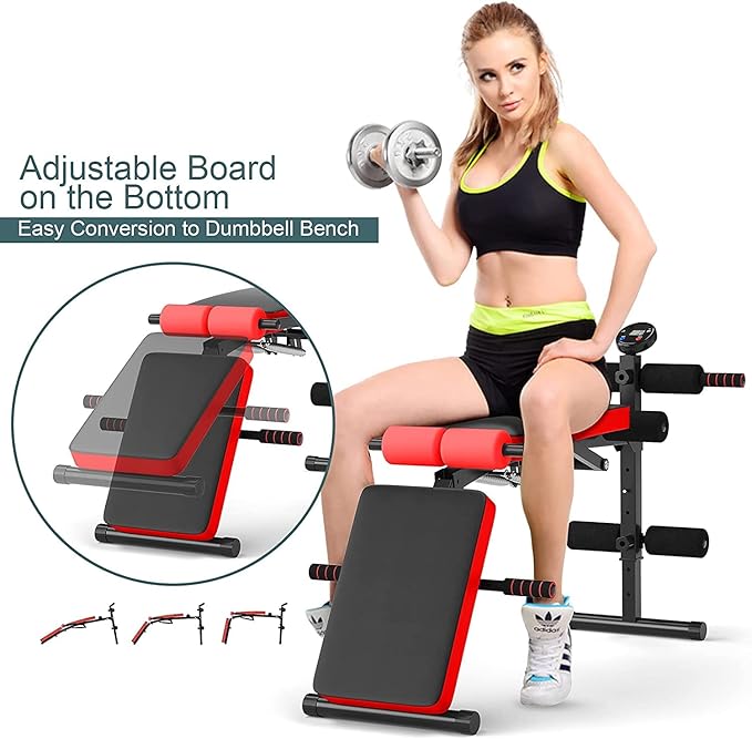 CHEFJOY Multi-function Sit Up Bench 5 Positions,