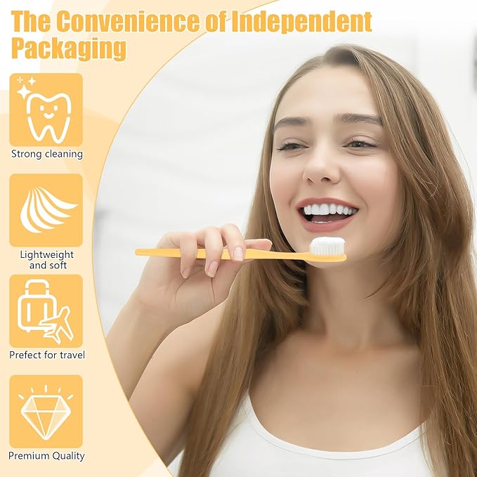 NICEMOVIC 1000 Pack Disposable Toothbrushes Bulk with Toothpaste and Comb Travel Size Toothpaste Set Homeless Care Package Supplies for Bulk Individually Wrapped Disposable Travel Hotel Charity