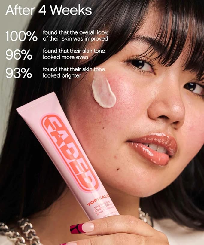 Topicals Faded Brightening and Clearing Serum | Reduces Discoloration, Post-Blemish Marks, Scars and Spots | Contains Kojic Acid and Niacinamide | Dermatologist-tested, Vegan, Cruelty-Free (1.7 Fl Oz)