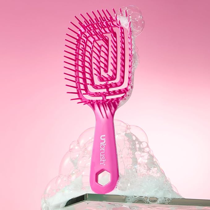 FHI Heat UNbrush Flex Detangling Hair Brush - Pink
