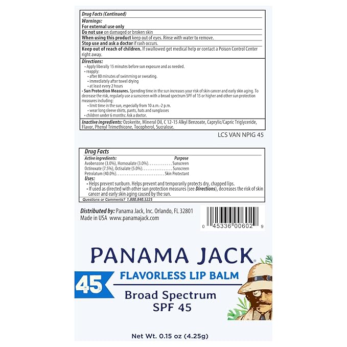 Panama Jack Sunscreen Lip Balm -