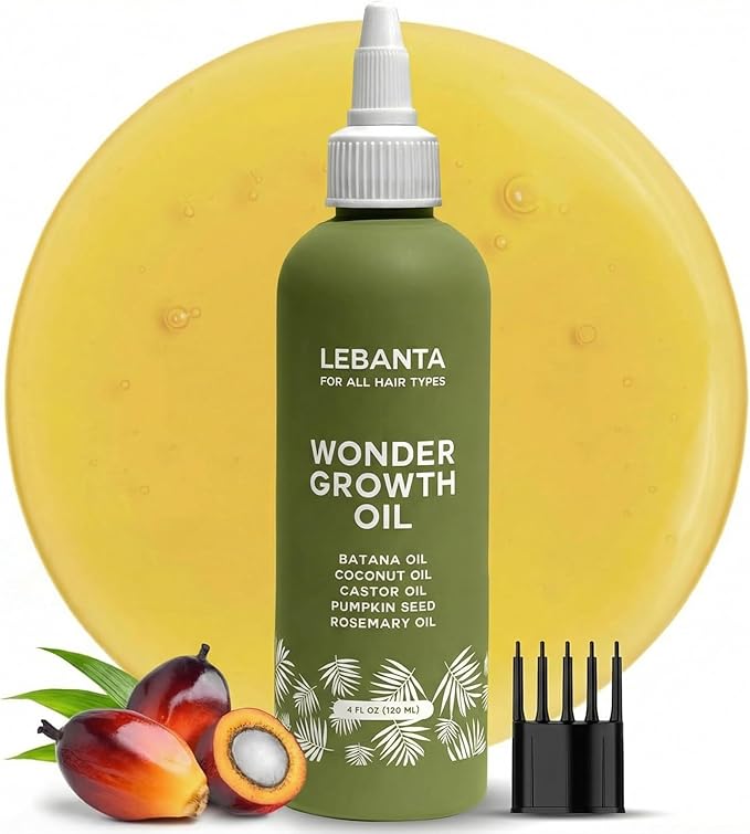 Batana Oil For Hair Growth - 100% Pure, Raw & Natural Blend With Organic Castor, Pumpkin Seed, Coconut and Rosemary Oil - Thicker, Stronger Hair Gifts For Men & Women Scalp (1 Pack)