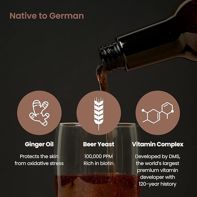 CH6 Ginger Beer Hair & Scalp Care Shampoo - for hair loss | Recover Damaged Scalp, Rich with German Beer Yeast for Hair Regrowth and Thickening, Thinning hair, Sulfate free, 16.9 fl oz