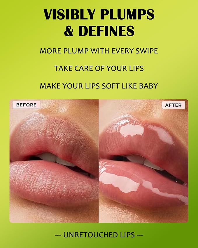 4 Colors Lip Oil Lip Glaze,Hydrating Tinted Plumping Lip Gloss,Clear Pink Shiny Glow Reviver Lip Care Oil,Longlasting Non-sticky Transparent Lip Oil,Christmas Makeup Gift Kit for Women-SetA