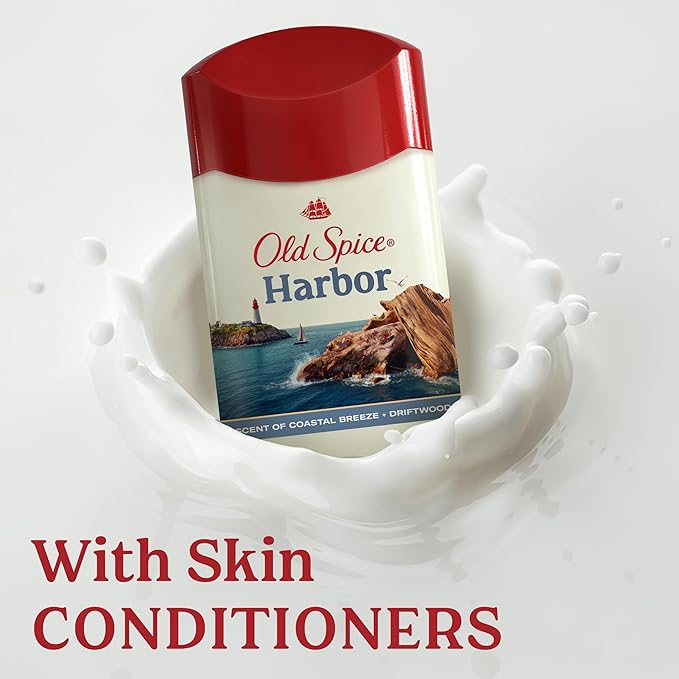 Old Spice Antiperspirant Deodorant for Men, Harbor Scent, 48 Hr Odor Protection, 2.6 oz (Pack of 3)