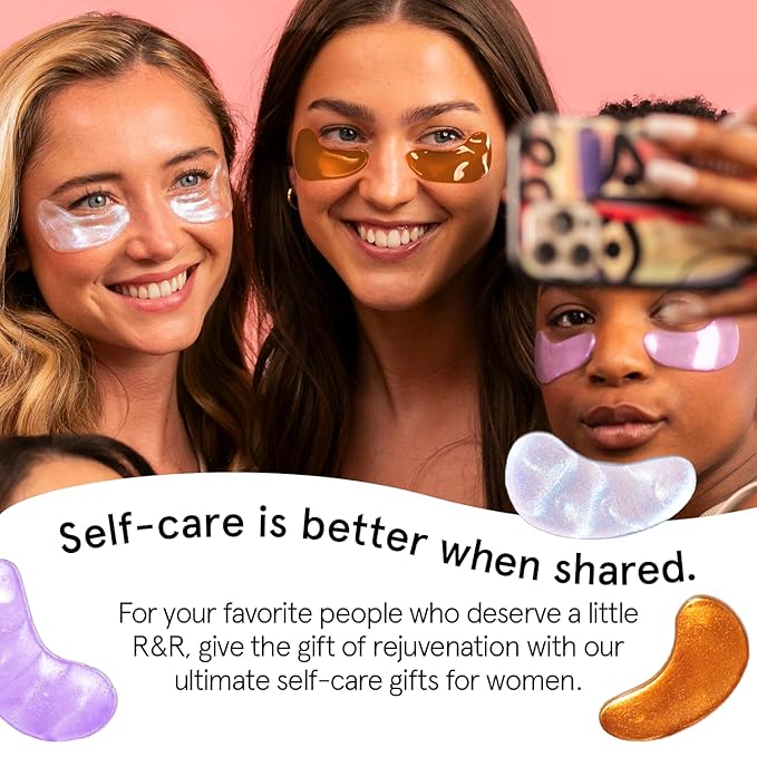 grace & stella Under Eye Patches (12 pairs) Eye Masks for Dark Circles and Puffiness - Valentines Gifts for Sister, Travel & Self Care Gifts, Bachelorette Party Favors - Vegan Cruelty-Free Skin Care