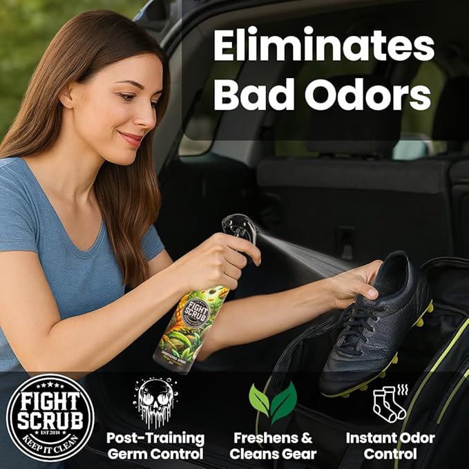 Deodorizing Spray – Refreshing Body & Gear Spray for Wrestlers, MMA, Jiu-Jitsu & Athletes (Mango + Coconut)