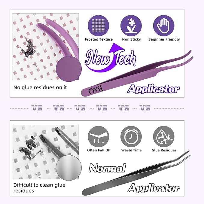 Lash Extension Kit 3D Thick Lash Clusters Kit 280pcs Eyelash Extension Kit 10-18mm 100D D Curl DIY Lash Extension Kit with Lash Bond and Seal, Lash Remover (KIT-100D-MIX10-18mm)