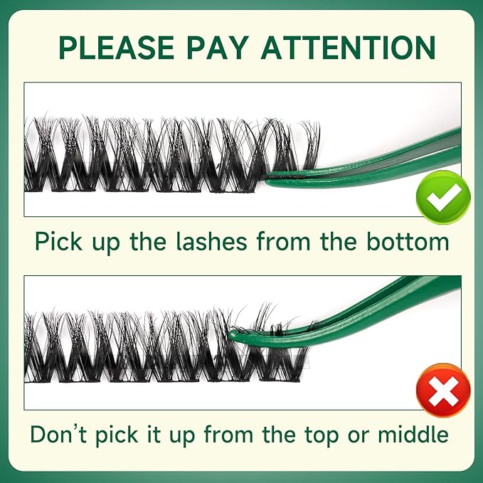 KEYYOU LASH Eyelash Clusters Flora Lashes Clusters D Curl Cluster Eyelash Extensions 8-18mix False Eyelashes 144pcs Ultra-Lightweight Wispy Natural Lash Cluster with Spikes（F01，8-18mm）