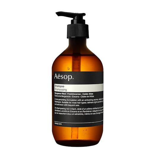 Aesop Shampoo | Soften Hair, Restore Shine | Bergamot Rind, Frankincense, Cedar Atlas | 16.9 oz / 500mL
