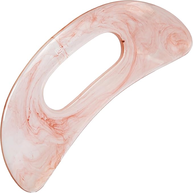 Large Body Gua Sha Tool for Lymphatic Drainage, Cellulite, Sculpting and Sore Muscles, Grip-Friendly with Smooth Resin & Ergonomic Design for Jawline, Neck, Thighs and Stomach by M3 - Pink