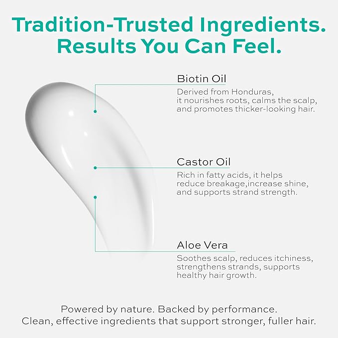 Reforian Castor Oil Shampoo and Conditioner for Hair Growth & Strength – 2 in 1 Shampoo and Conditioner Set for Men & Women – Sulfate-Free Formula for Thinning, Dry or Color-Treated Hair, 8oz