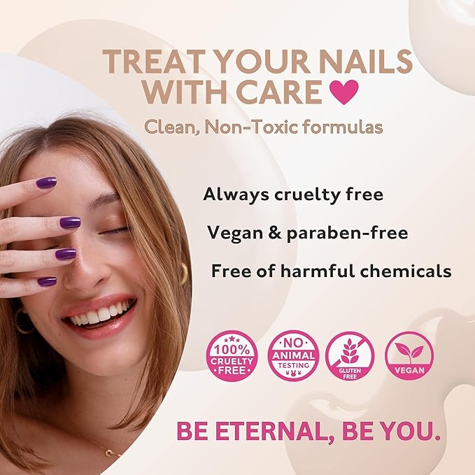 Eternal Pink Nail Polish Set for Women (SO PINK) - Pastel Pink Nail Polish Set for Girls - Long Lasting & Quick Dry Natural Nail Polish Kit for Home DIY Mani Pedi - Made in USA, 13.5mL (Set of 5)