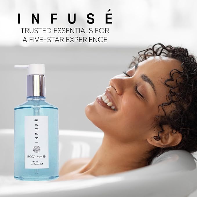 Terra Pure Infuse Body Wash, Retail Size Hotel Amenities, 10.14 oz.