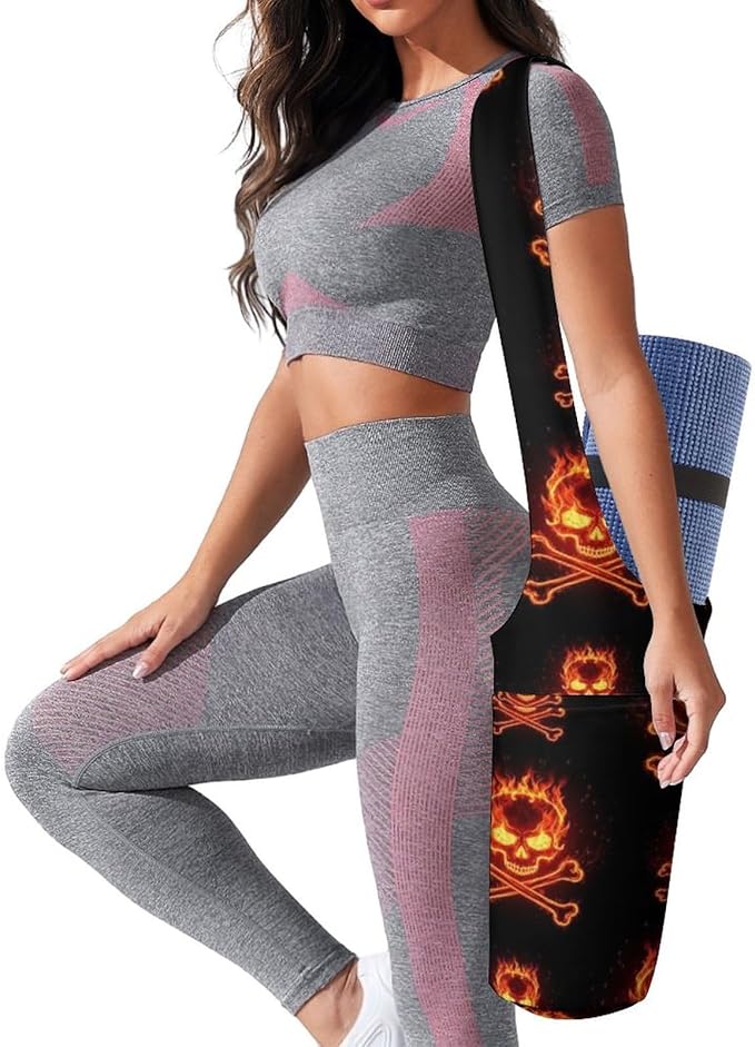 Portable Single Shoulder Yoga Mat Bag Carrier with Pocket Spacious Storage for Yoga Gym Fitness