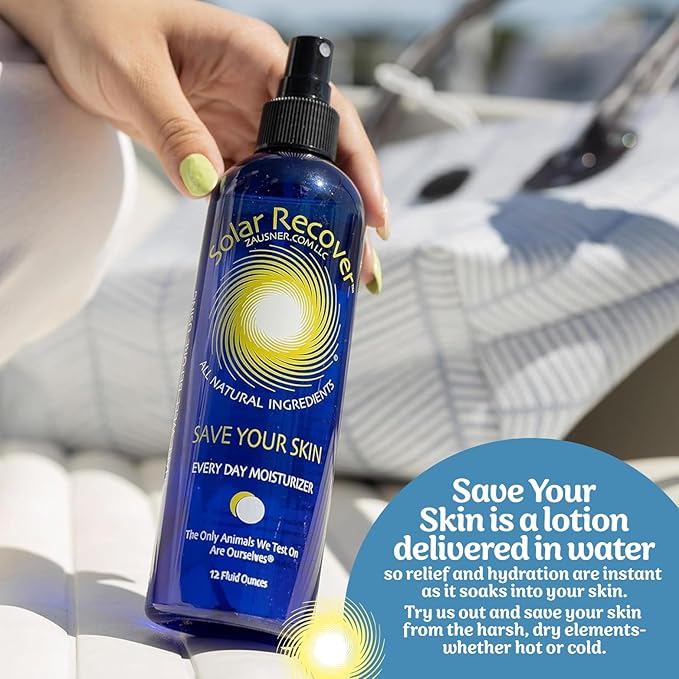 After Sun Moisturizing Spray 2 Pack (12 Ounce Each) - Hydrating Facial & Body Mist - 2460 Sprays of Sunburn Relief With Vitamin E & Calendula - Lotion Delivered in Water For Healthy Skin