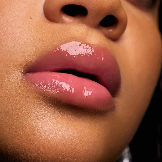 Flower Knows Shell's Jewel Nourishing Lip Glaze,Hydrating Strawberry Pink Lip Gloss with Hyaluronic,Moisturizing Plumping Oil,Non-Sticky for Girls & Women,0.16 Fl.Oz(P05 Shell Heart)