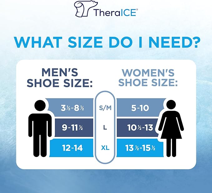 TheraICE Ankle Ice Pack Wrap for Swelling & Sprained Ankle Brace for Women & Men, Cold Therapy Support Compression Socks, Plantar Fasciitis & Achilles Tendonitis Relief, Sore Feet & Heel