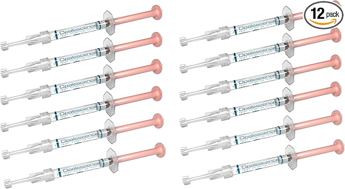 Opalescence 35% Gel Syringes Teeth Whitening - Refill Kit (12 Syringes Total) Carbamide Peroxide. Made by Ultradent, in Melon Flavor. Tooth Whitening Refill Syringes 5404-6