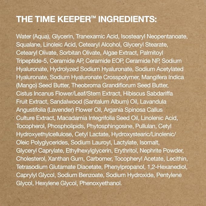 SKIN AT WORK Time Keeper 5-in-1 Peptide Firming Night Cream, 5% Tranexamic Acid, Ceramides for Face, Neck, Eyes, All-In-One Step Serum + Moisturizer