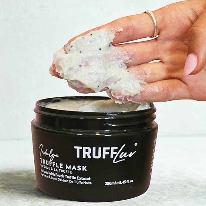 TruffLuv Indulge Collection Truffle Mask - Hydrating Strengthening Hair Mask Anti-Aging Enhances Shine 8.45 Fl Oz | Infused with Black Truffle Extract, Paraben Free, Sulfate Free
