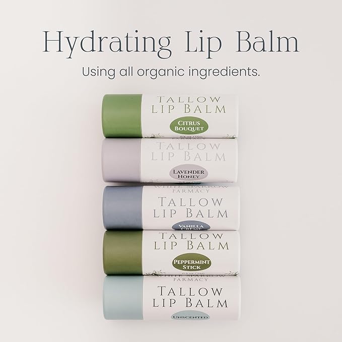 Organic Tallow Lip Balm (Vanilla Crème)