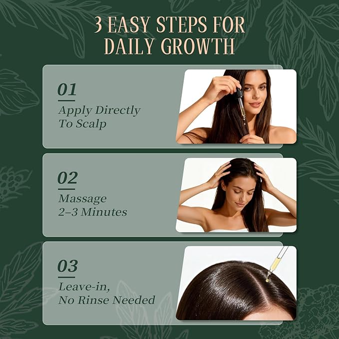 NP NATURES PHILOSOPHY Rosemary Mint Hair Growth Oil, Stimulates Hair Regrowth, Anti-Hair Loss, Nourishing Scalp Treatment for Thicker Fuller Hair, Hair Growth Products for All Hair 30ml Essential Oil