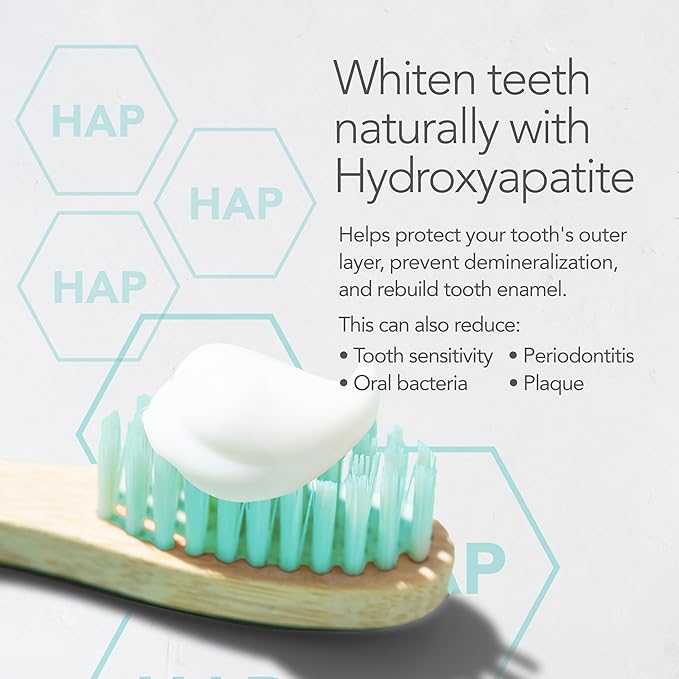 ORL Fluoride-Free, Natural Hydroxyapatite Toothpaste with Organic Xylitol. Helps Strengthen Teeth, Prevent Cavities, Non-Toxic Ingredients. Natural Fresh Mint Flavor 4 oz. Made in USA