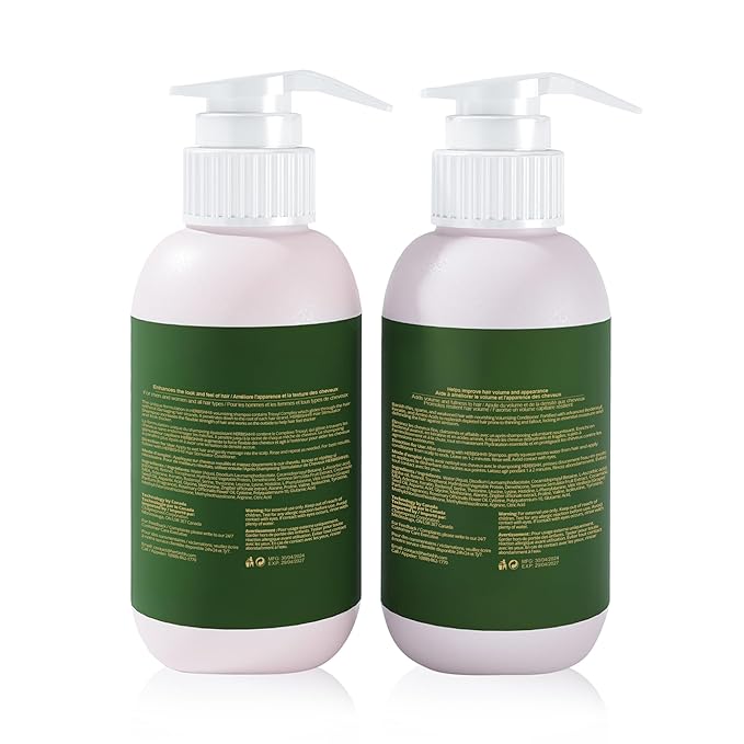 Herbishh Ginger Extract Thickening Shampoo and Hair Conditioner for Hair Thickening | Suitable for All Type Hair | Sulphates & Parabens Free