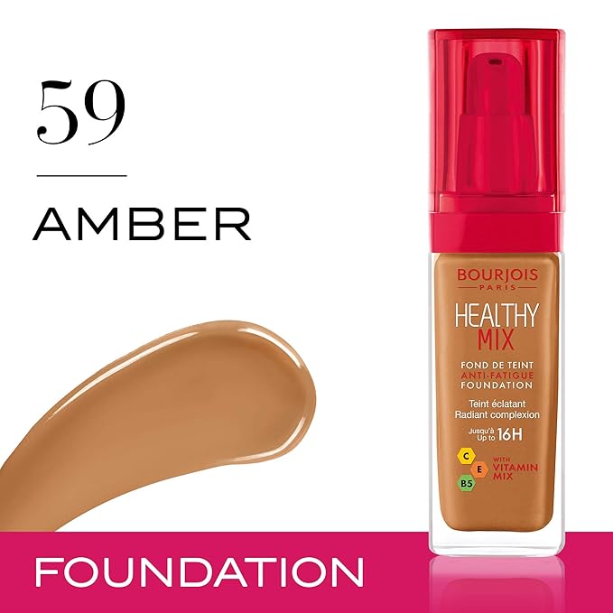 Bourjois Healthy Mix Anti-Fatigue Medium coverage Liquid Foundation 30ml