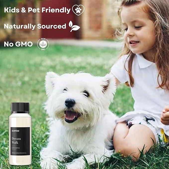 Scentia Premium Fragrance Oil Blend - 120 ml 4.06 fl oz - Essential Oil Blend with White Tea for Waterless & Ultrasonic Aroma Diffuser - Dream Walk