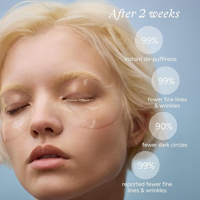In My Eyes Hydrating Under Eye Patches 5 Pairs - Hyaluronic Acid Hydrogel Eye Masks, Depuffing Anti-Wrinkle for Dark Circles Fine Lines Puffiness, Self Care Gifts for Women & Teenage Girls