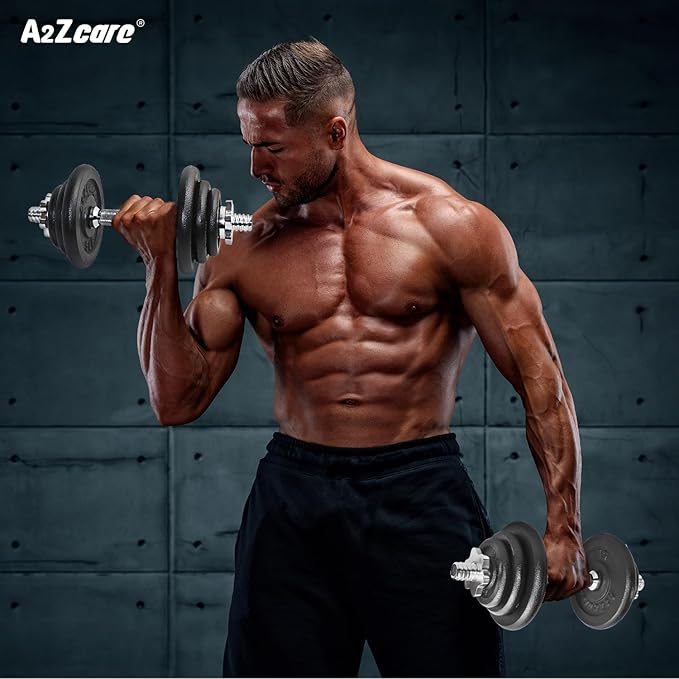 A2ZCARE 1 inch Weight Plates Set 1.25 lbs 20 lbs, 1 inch, 1 inch