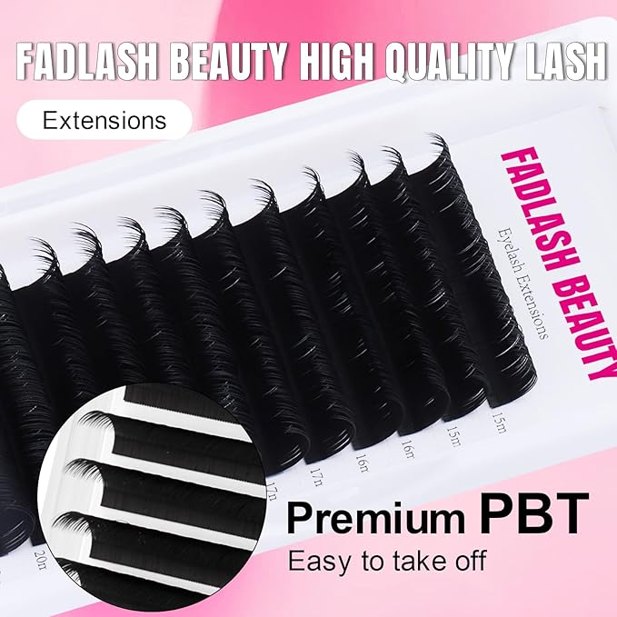 Lash Extension 0.2 D Curl 15-20mm Individual Lashes Mixed Tray Classic Lash Extensions Premium Silk Matte Dark Eyelash Extensions Professional Supplies(0.2-D,15-20mm)
