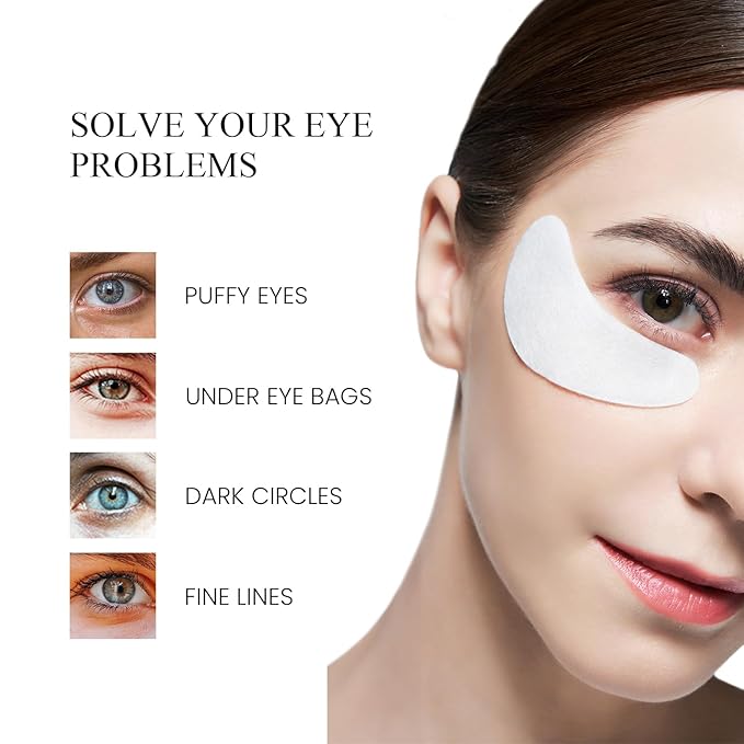 VIIcode O2M Oxygen Eye Mask for All Night Repair -Under Eye Gel Patches, 8 Hours Oxygen Treatment-Reduce Wrinkles, Eye Bags, Puffiness, Dark Circles -Skin Care Products（6 Pairs