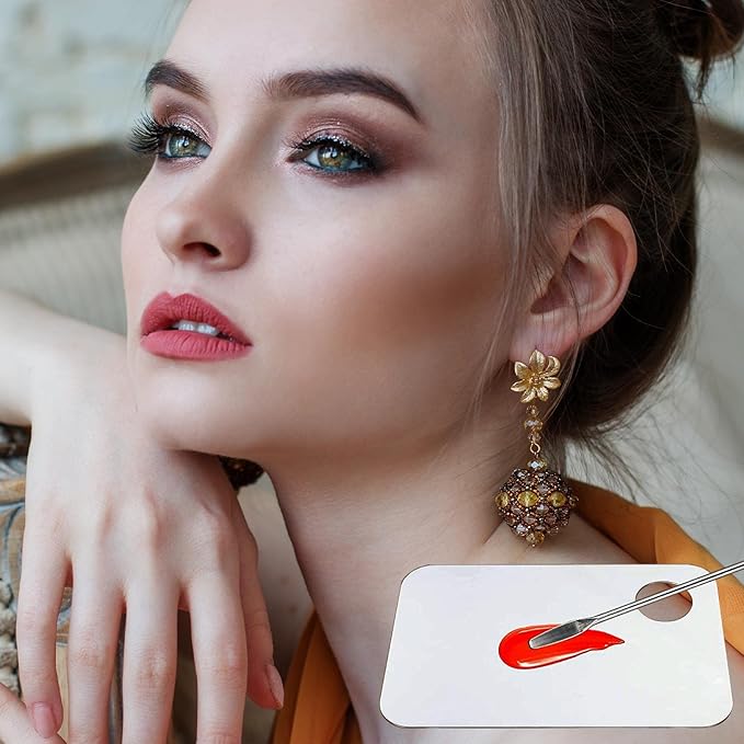 Acrylic Cosmetic Makeup Mixing Palette,2 Pcs Makeup Mixing