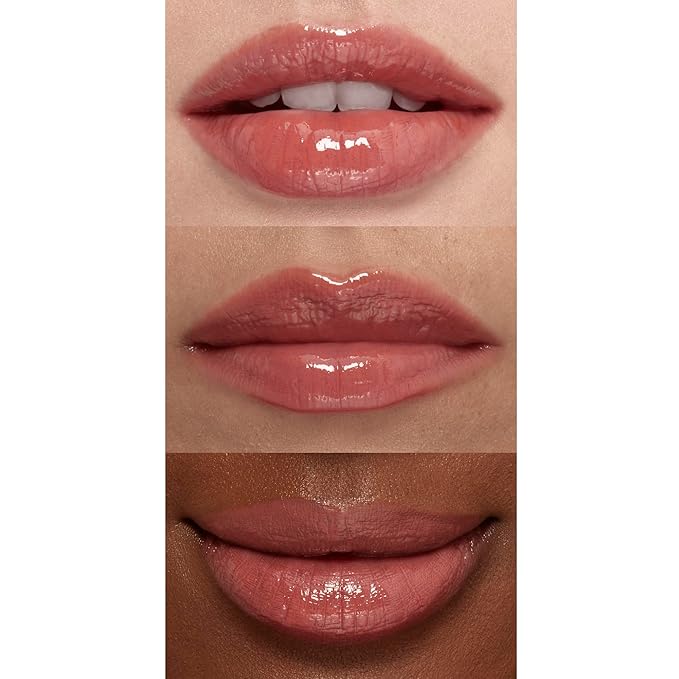 e.l.f. Sun Boss Gloss SPF 25, Pigmented Lip Gloss For A High-Shine Finish, Moisturizing & Conditioning Formula, Vegan & Cruelty-Free, Peachy Kween