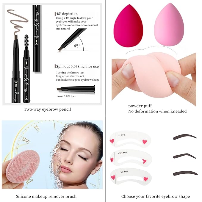 Makeup Kit for Teens Set For Women Makeup Kits Valentine's Day Makeup Sets Gift For Teens Girls Gift Travel Makeup Set Eyeshadow Palette Foundation Concealer Lipgloss