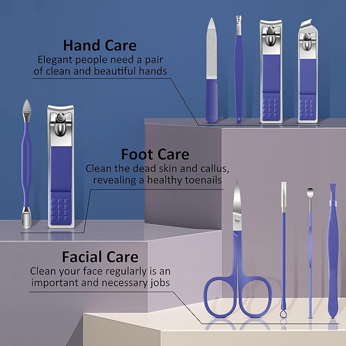 BLESWIN Manicure Set, 10 in