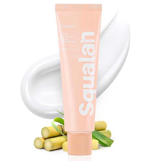 VEGREEN 730 Daily Face Moisturizer Cream with Squalane – Lightweight & Hydrating Korean Facial Moisturizer for Dry & Combination Skin, Skin Barrier Repair & Age-Defying Glow, 1.69 fl oz