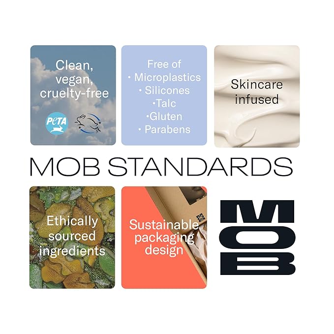 MOB Beauty Cream Clay Eyeshadow M161 – Sandy Taupe Shimmer | Skincare-Infused, Vegan, Blendable Cream-to-Velvet Finish, Buildable Pigment, Clean Eyeshadow in Sustainable, Biodegradable Compact